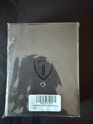 Cartera Tarjetero RFID TENBST Negra