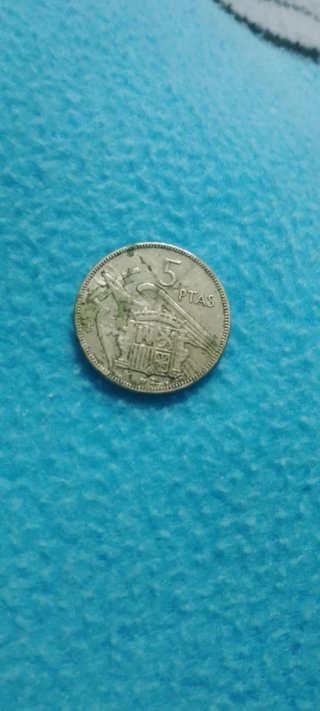 Moneda 5 Pesetas España 1957 Francisco Franco