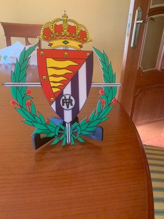 Escudo de Fútbol 3D con Peana (Personalizable)
