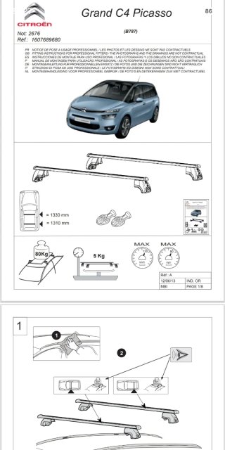 Barras Techo Citroën C4 Grand Spacetourer/Picasso