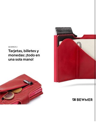 Cartera Delgada Hombre/Mujer Protección RFID