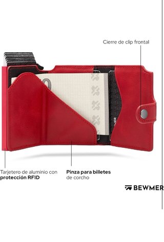 Cartera Delgada Hombre/Mujer Protección RFID