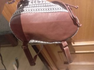 Mochila con estampado geométrico