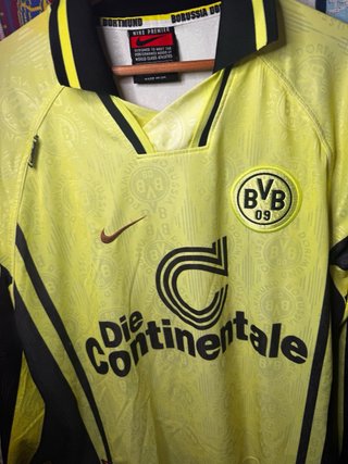 Camiseta Borussia Dortmund Negra 1996/97