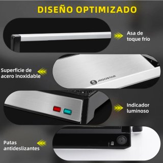Sandwichera Grill Aigostar 1500W Cerámica