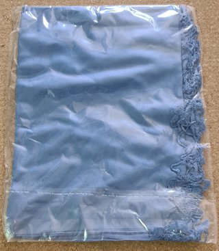 Fular pañuelo Larios azul con flecos promocional