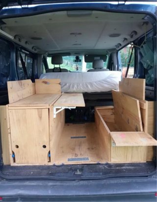Mueble camper y colchón