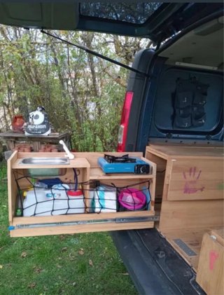 Mueble camper y colchón