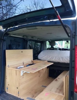 Mueble camper y colchón