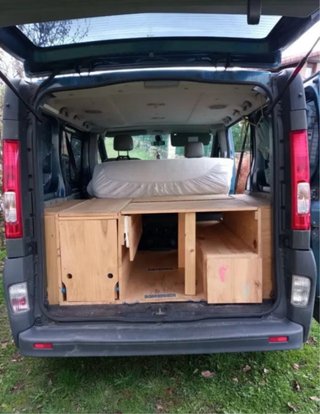 Mueble camper y colchón