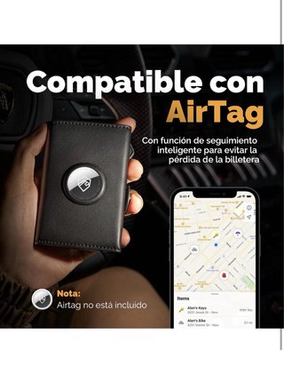 Cartera Inteligente RFID para Hombre