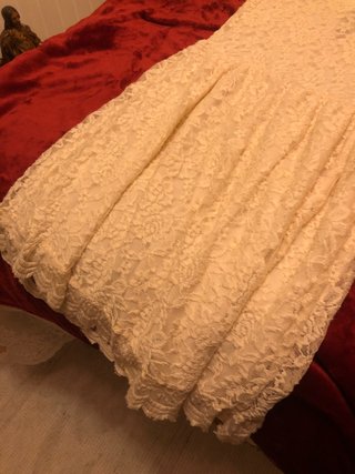 Vestido Blanco Encaje Licra Talla M