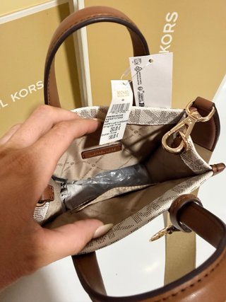 Bolso Michael Kors Beige y Marrón