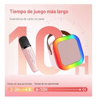 Karaoke Infantil 2 Micrófonos Inalámbricos