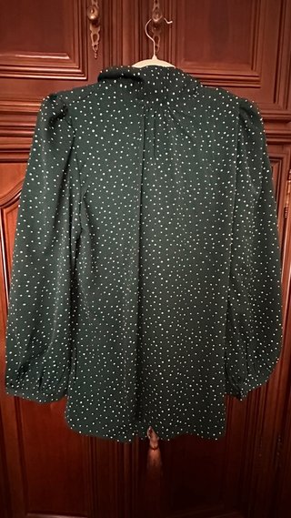 Camisa verde de lunares