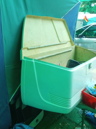 Carro tienda sin piquetas