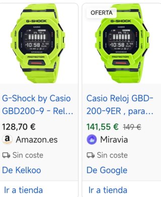 G-Shock GBD-200-9ER Amarillo Original Bluetooth