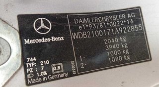 Llanta mercedes-benz 344057 a2104010102 clase e e