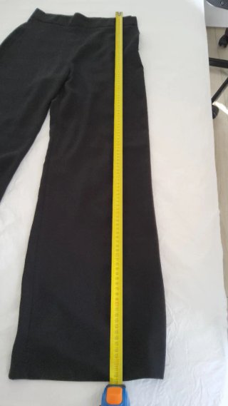 Pantaloni Zara Gamba Larga Neri