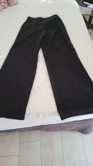 Pantaloni Zara Gamba Larga Neri