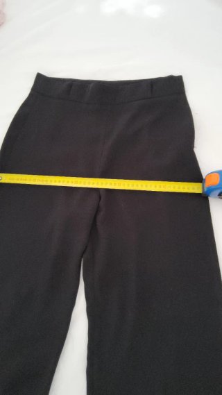 Pantaloni Zara Gamba Larga Neri