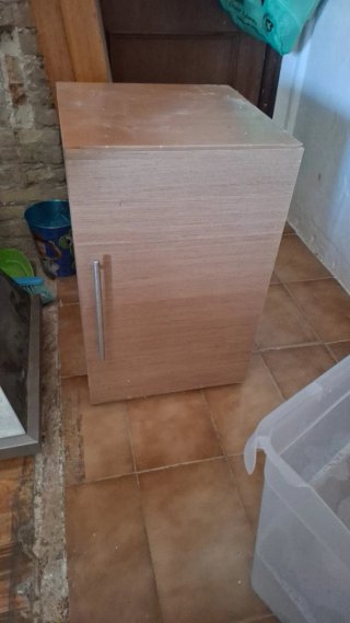 Muebles de cocina madera, metal y cristal