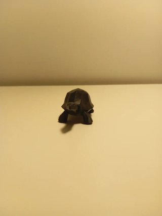 Tortuga 3D Poligonal Negra