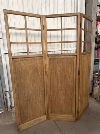 Biombo de madera maciza