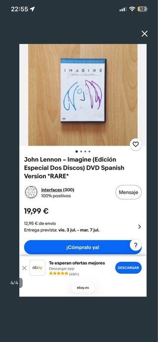 DVD John Lennon Imagine 2 Discos