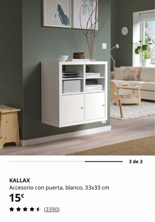 Mueble Kallax Ikea 4 cubos