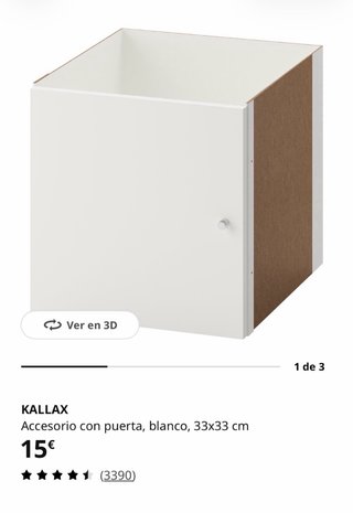 Mueble Kallax Ikea 4 cubos