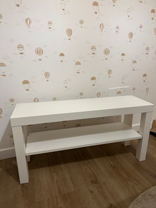 Banco zapatero blanco madera