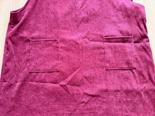 Peto Vestido Pana Granate/Burdeos
