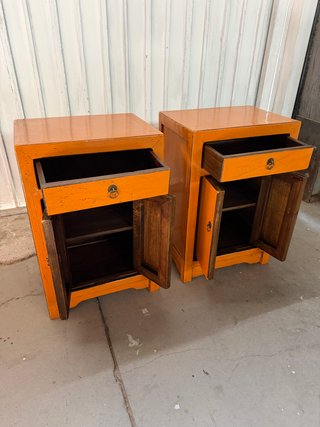 Pareja Mesitas Noche Madera Maciza nuevas