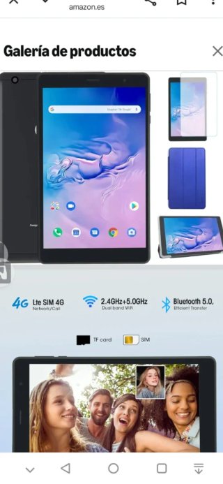Tablet 8 pulgadas regalo funda. Envio en su caja