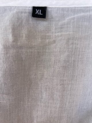 Poncho donna pizzo cotone bianco XL