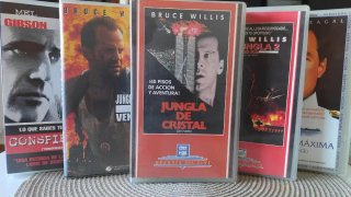 Pack 5 Películas VHS: Jungla de Cristal y accion