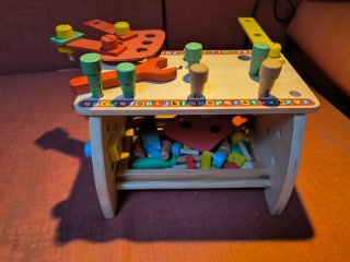 Kit de herramientas de madera para niños
