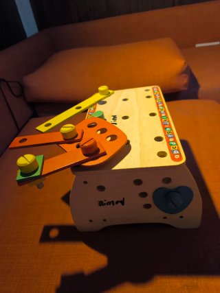 Kit de herramientas de madera para niños