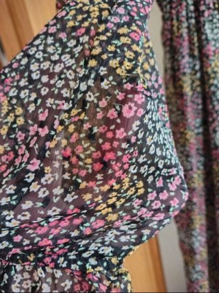 Vestido largo estampado floral Talla S