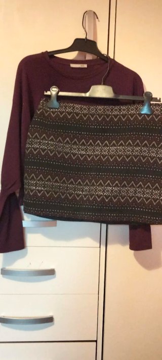 Conjunto Falda y Top Green Coast T40