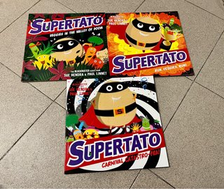 3 libros de Supertato en angles