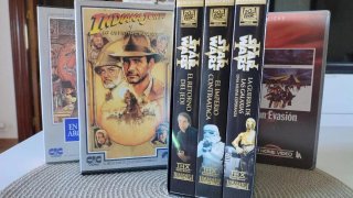 Lote VHS Indiana Jones y Star Wars