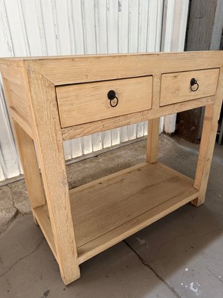 Consola de madera maciza nueva