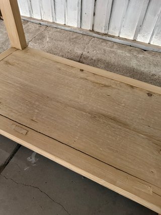 Consola de madera maciza nueva