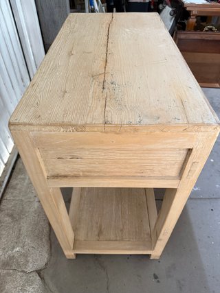 Consola de madera maciza nueva