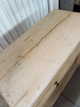 Consola de madera maciza nueva
