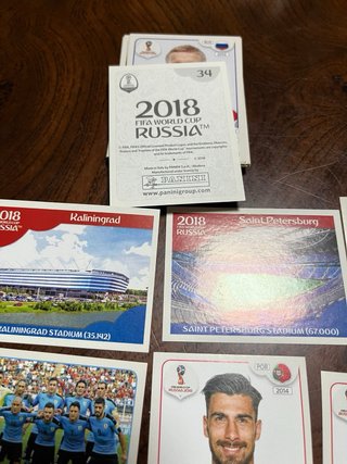 Cromos dutbol Mundial Rusia 2018