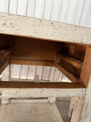 Pareja Mesitas Madera Maciza Envejecida nuevas