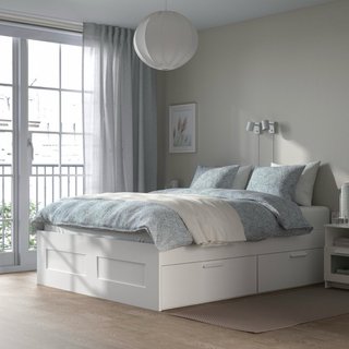 Cama con almacenamiento 160x200cm, solo 2 años uso